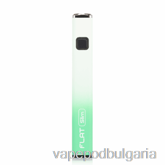 Vape Течности Yocan Flat Slim 350mah батерия зелено бяло